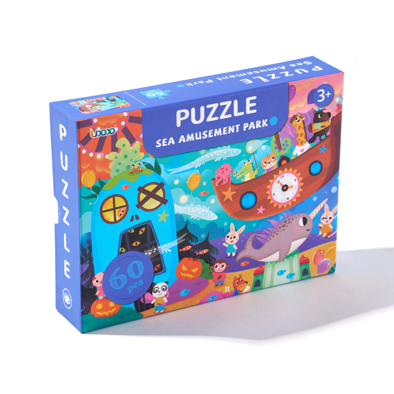 Colorful Kids Jigsaw Puzzle Educational Activity Set