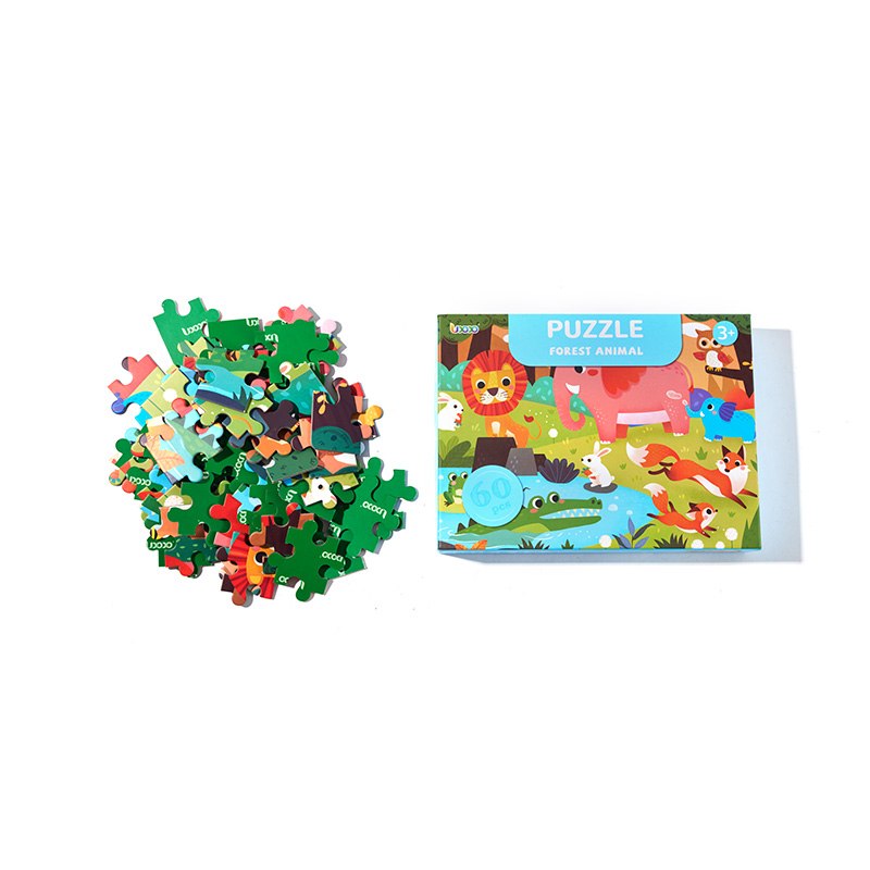 Kids Animal Jigsaw Puzzle Educational Game Set