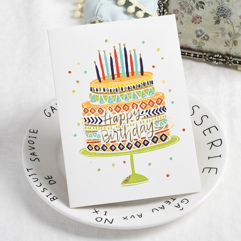 Folded Birthday Greeting Cards