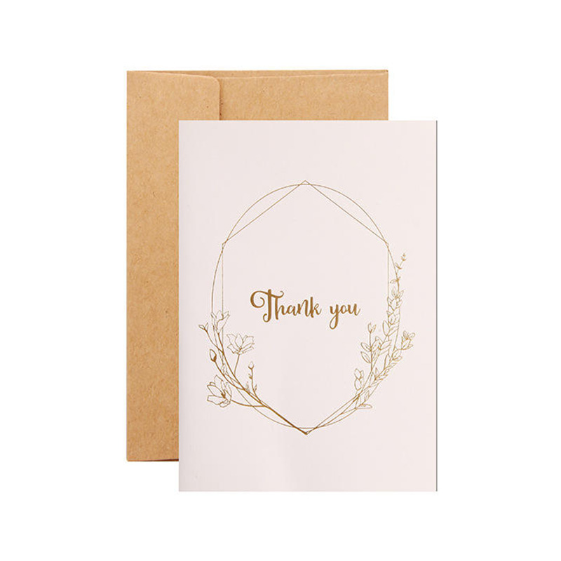 Floral Foil Printed Greeting Card Set