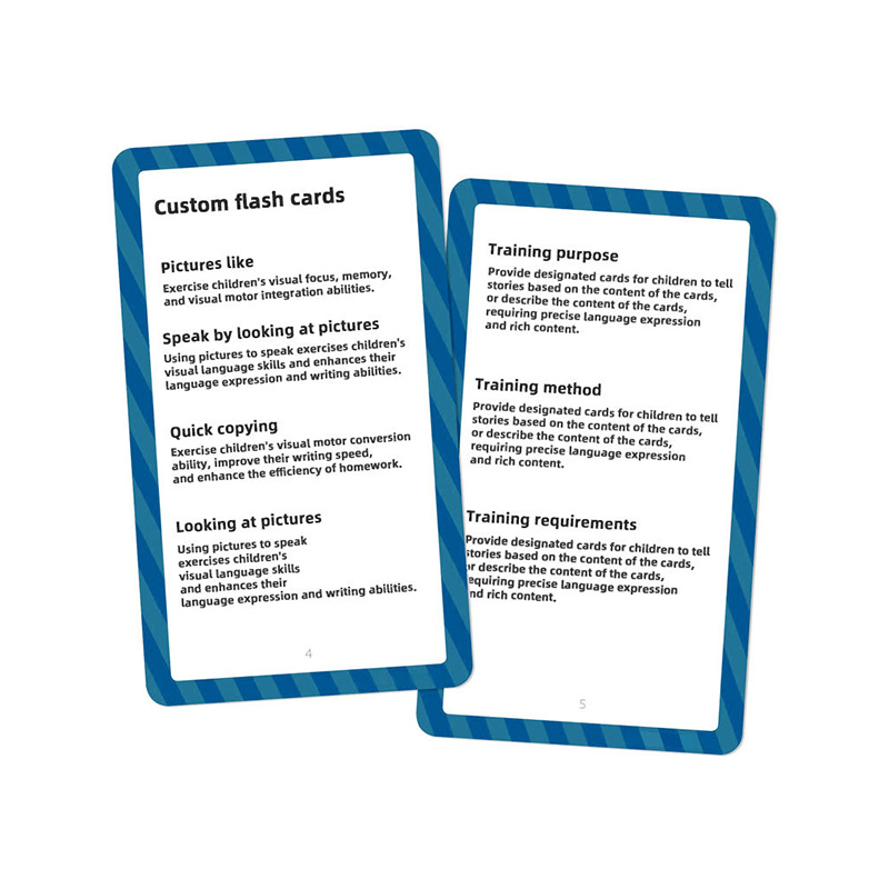 Custom Printed Flash Cards – Personalized Educational Learning Cards