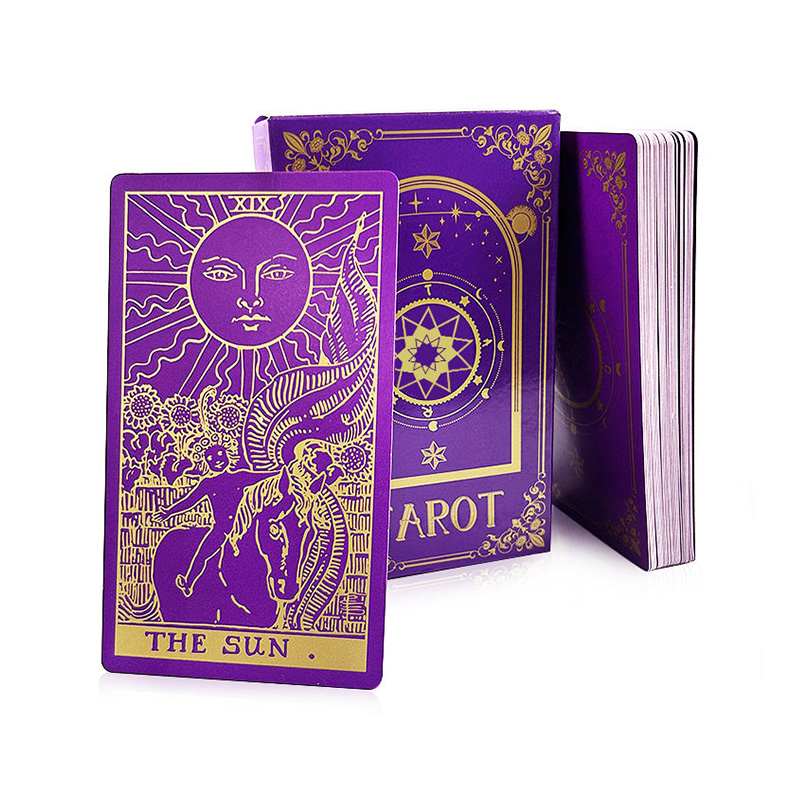 Purple Foil Tarot Cards Deck
