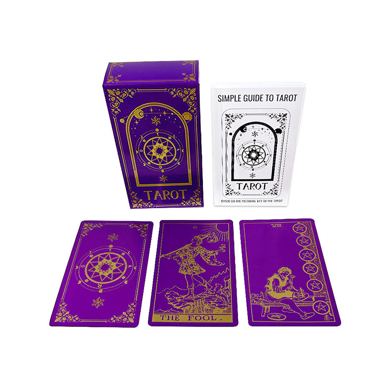 Purple Foil Tarot Cards Deck