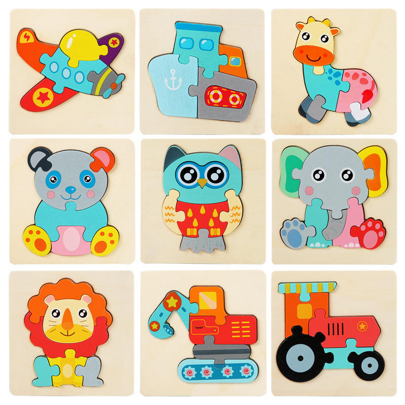 Early Learning Wooden 3D Puzzle