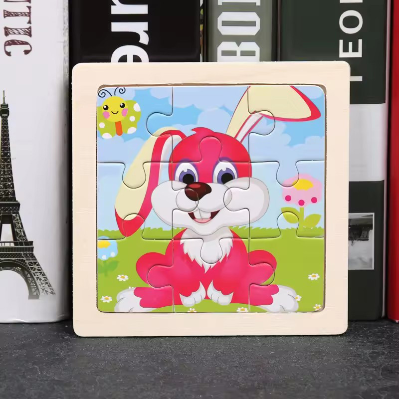 Animal Wooden 3D Puzzle Set