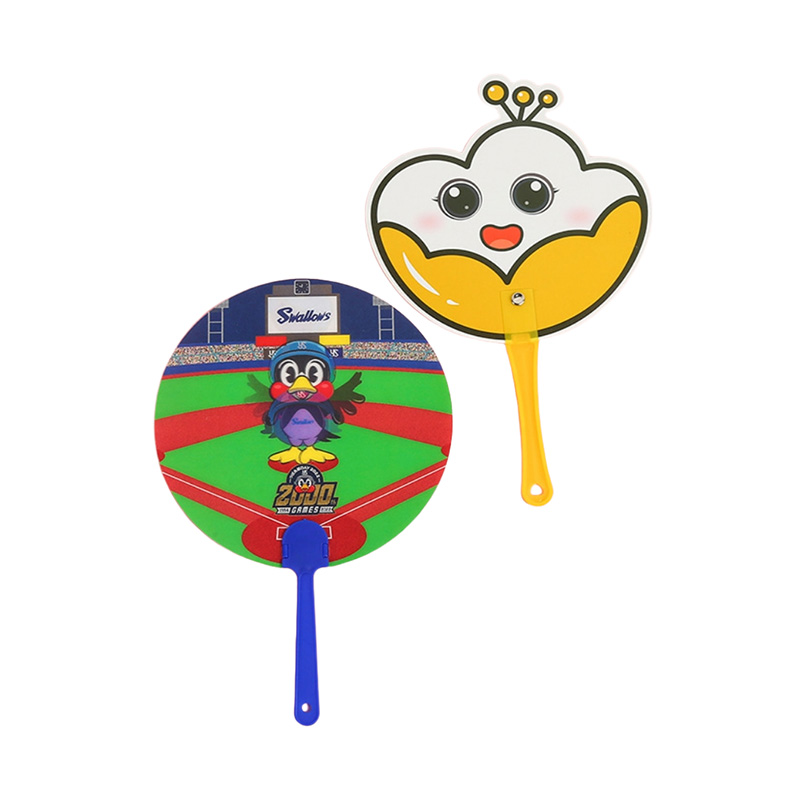 Custom Printed Plastic Theme Hand Fan for Cartoon Sports and Cultural Events