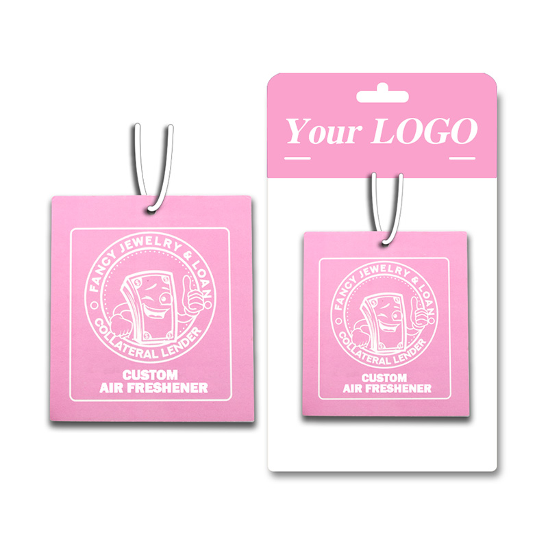 Custom Retro Theme Car Air Freshener Hanging Scent Card