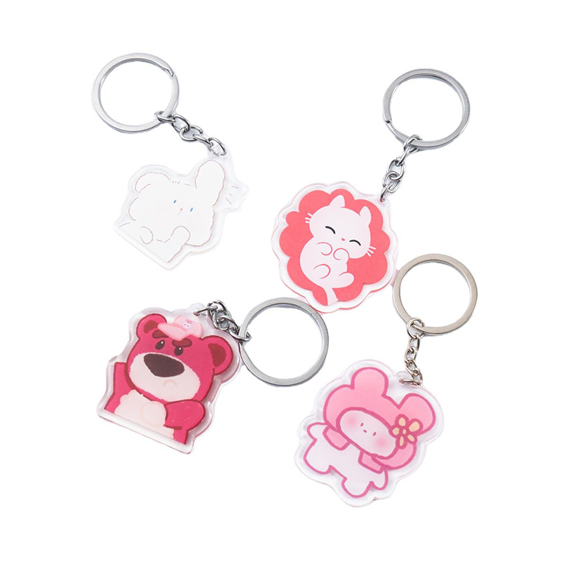 Custom Cartoon Acrylic Keychain with Cute Character Designs