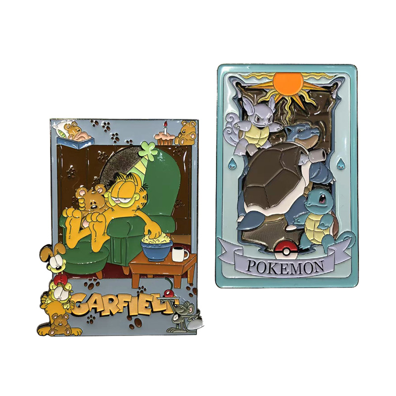 Custom Acrylic Character Theme Fridge Magnets With Cultural Illustration Designs