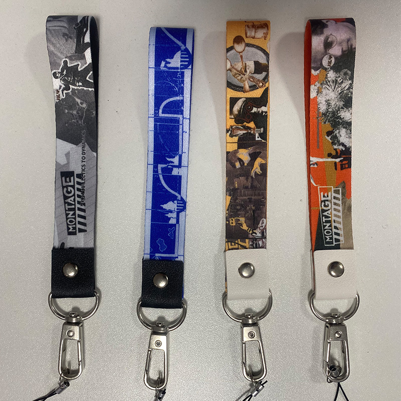 Custom Printed Lanyard with Metal Clip and Connector for Badge Phone Keychain