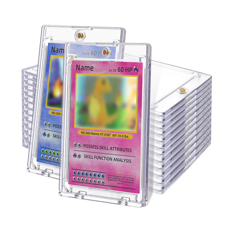 Magnetic UV Resistant Card Holder with Frosted Edge Protection