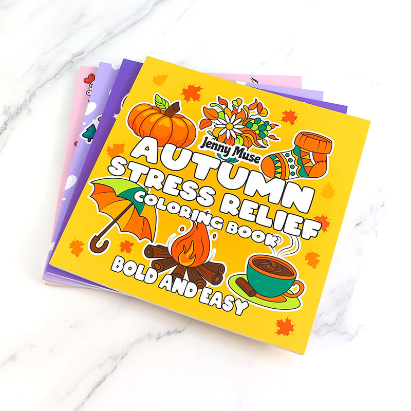 Autumn Stress Relief Coloring Book