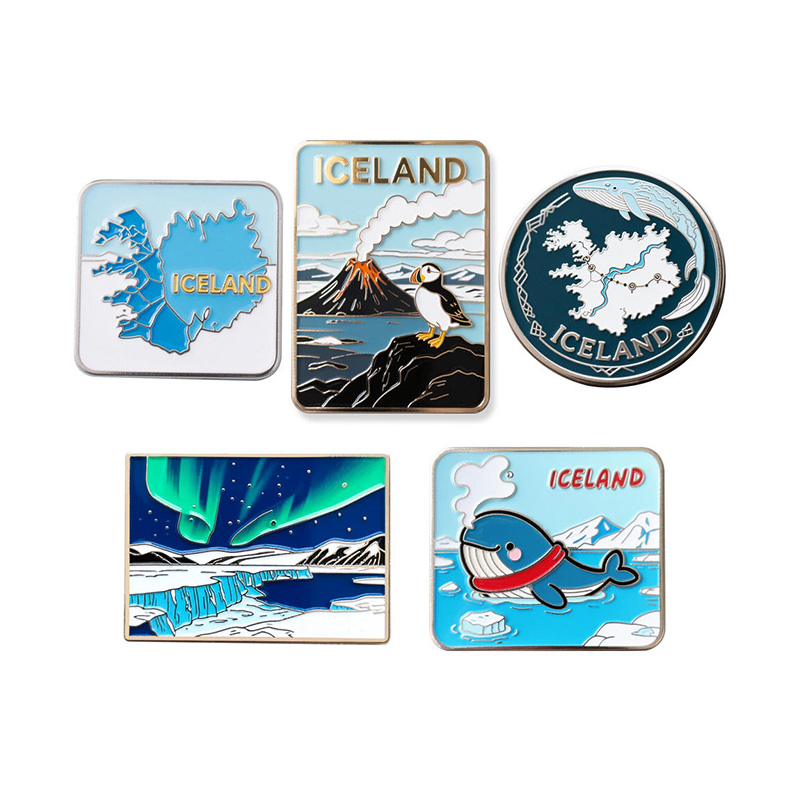 Custom World Landmark Travel Souvenir Enamel Pin Badges Collection