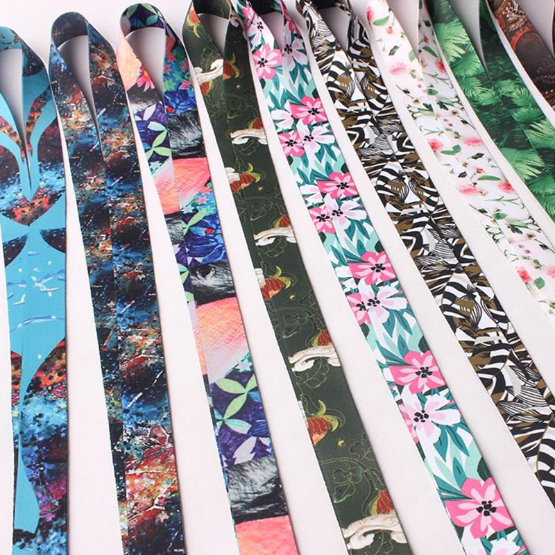 Custom Printed Colorful Phone Lanyard with Cartoon Pattern Strap for Promotion