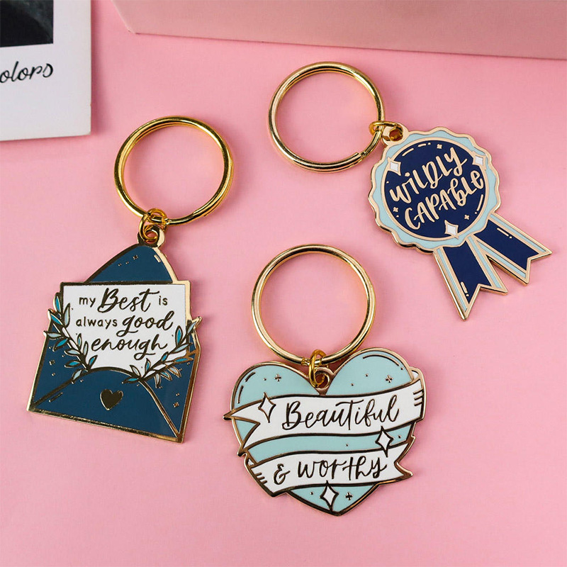 Custom Promotional Metal Keychain with 9 Craft Options